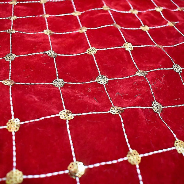 Plysch julgransklänning paljetter broderade festliga julgransprydnader juldekorationer