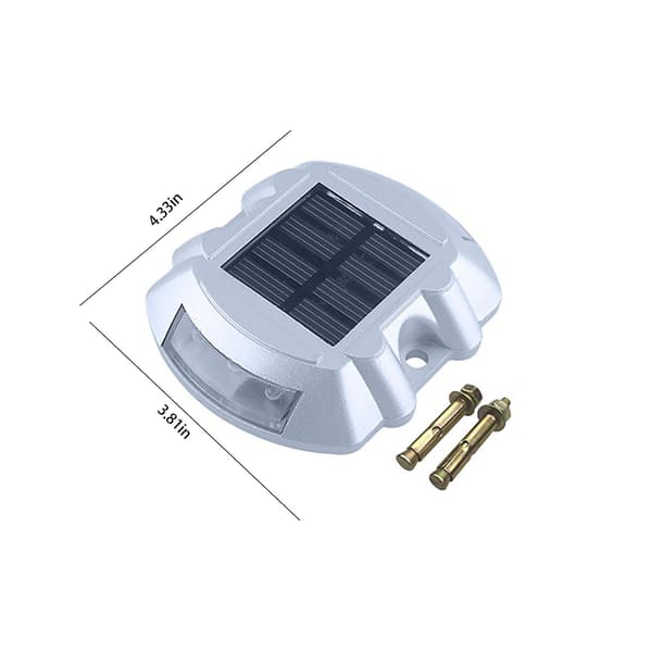Solar vägmarkeringsljus alltid på vitt