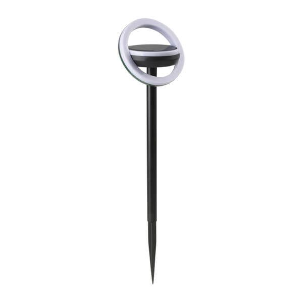 Sollampa för gräsmatta Utomhus trädgårdslampa Vit