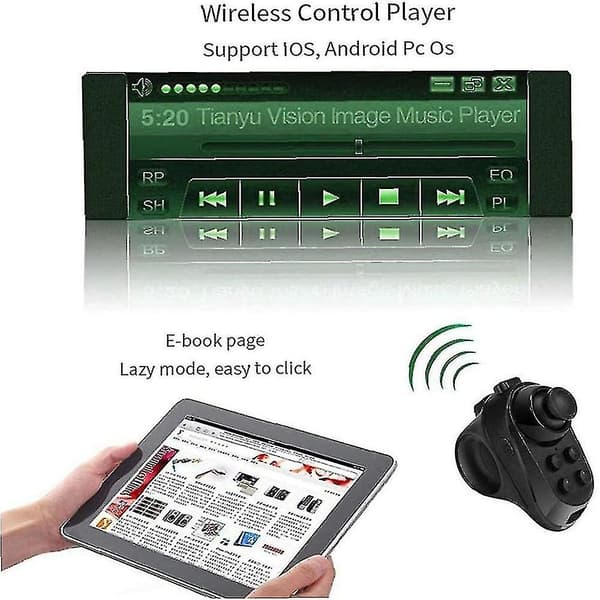 Trådlös Gamepad VR Bluetooth Fjärrkontroll Spelkontroll Spelare Ring Joystick Stöd PC Android IOS