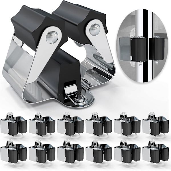 12 st Inkluderar moppställ och kvastställ väggmonterad metalltjocklek 0,7 mm inte 0,5 mm