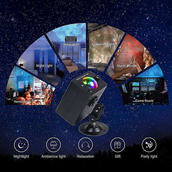 Stjerneprojektorlys, acsergery Led Galaxy Star Light Projector med