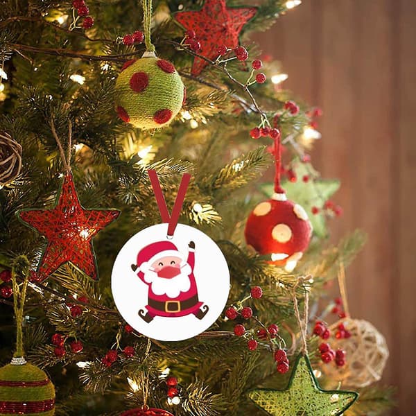Julgranspynt 2020 Ny Jultomte Med Mask Hängsmycke