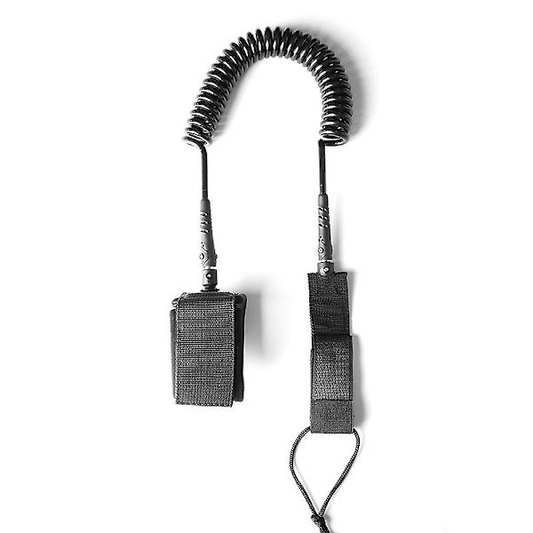Surfboard Leash, 10ft 7mm Tpu Coiled Stand Up Paddleboard och Surfboard Leash, Svart