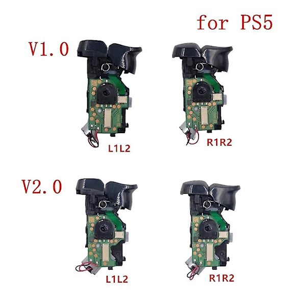 Vänster Höger Axelknappar-för Ps5 L1 L2-r1 R2 Trigger Controller Kretskort（V1）