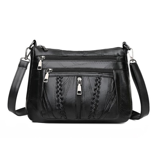 Handväskor för kvinnor, fickböcker, mjukt PU-läder, damväskor, crossbody-väska, axelväska med flera fack