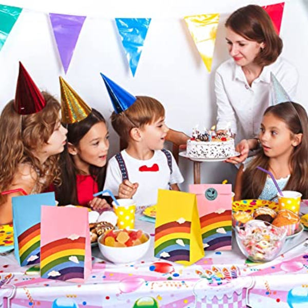 50 st Barnkalas Presentpåsar i Papper, Barnkalas (8 Färger)