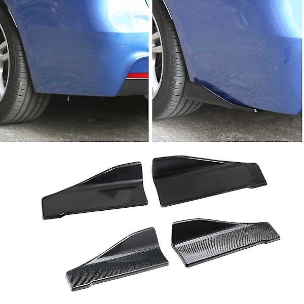 2 st/set Universal Bil Bakre Stötfångare Främre Bakre Spoiler Läpp Vinkel Splitter Diffuser Anti Repor Krock Modifierade Winglets Sidoskjolar Auto Dekor Tillbehör