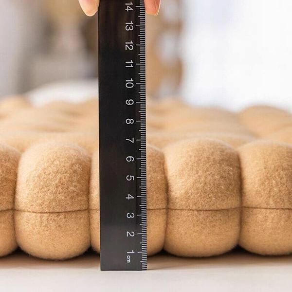 Söt kuddkudde, rektangulär sittdyna för barspelrum - Kaffe