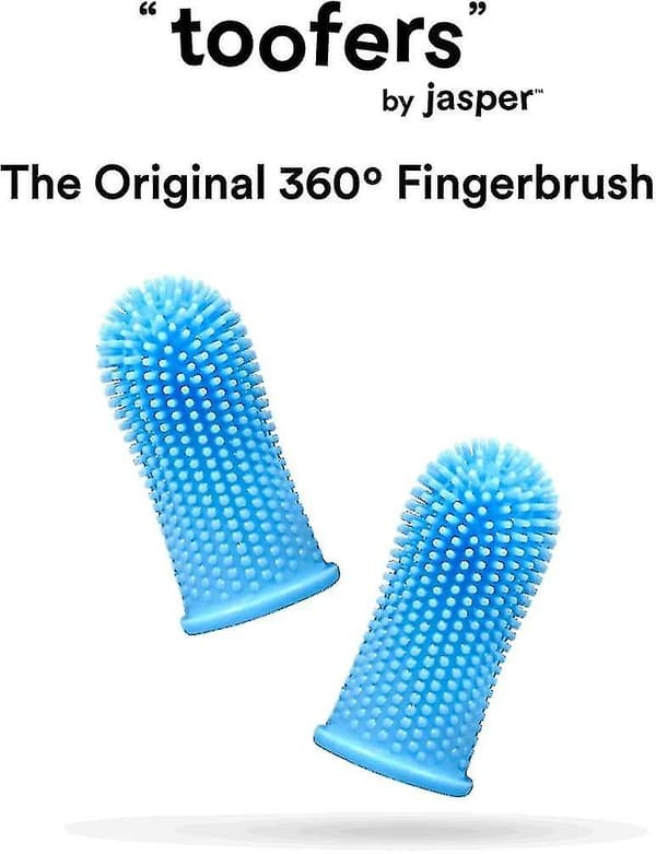 360 hundtandborstset (2-pack) Ergonomiskt utformade, helt omslutande borst