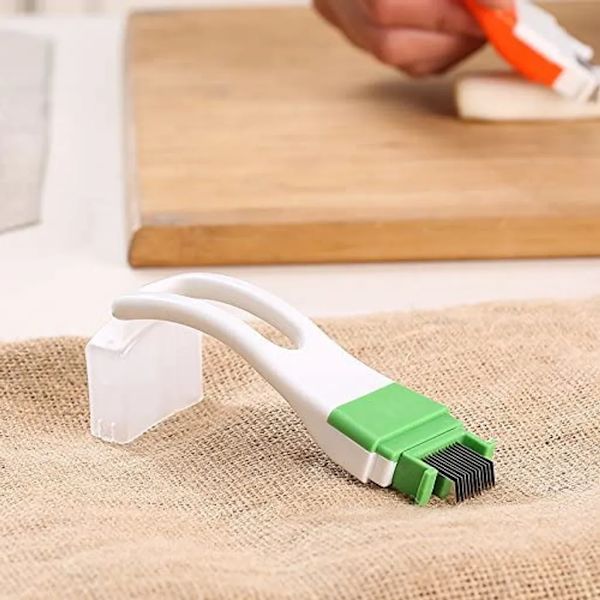 Verktygsskiva Lök Grönsaksskärare Skarp Gräslöksskärare Strimla (Slumpmässig färg)