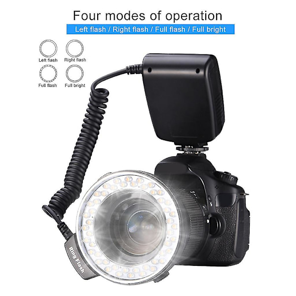 HD-130 Makro LED Ringblixt Paket DSLR Kamera Ringblixt Kit För Pentax Kamera
