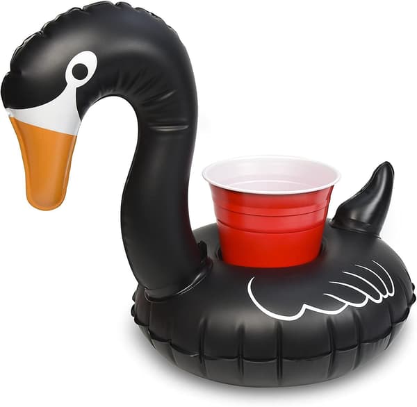 Uppblåsbara dryckeshållare för pool och badtunna (3-pack)
