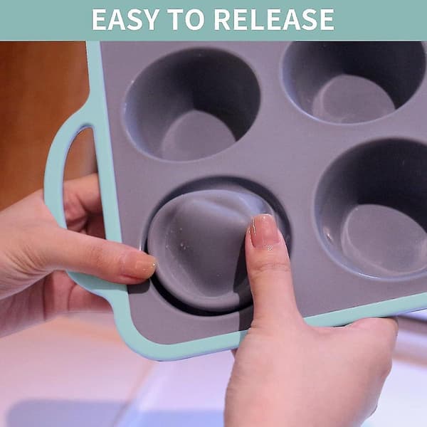 Silikonmuffinspanna, Mini Cupcake Pan, Mini Baking Cups, Cupcake Form för hemgjorda muffins, Cupcake