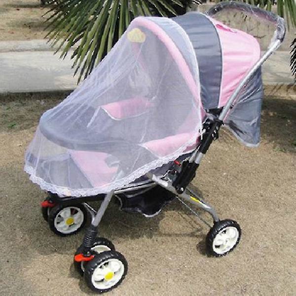 Myggnät, Baby Nät För Barnvagn, Vit Synlig Andningsbar Maskduk