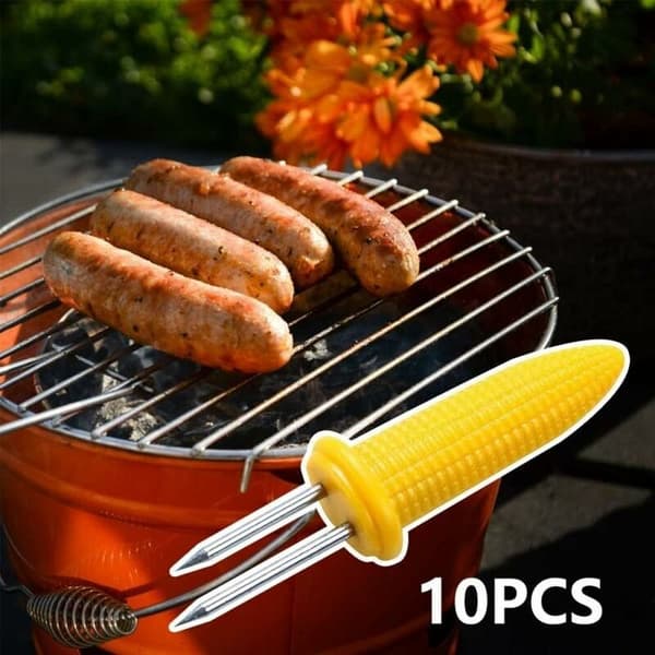 10 stycken grillmajs hållare (6 x 2 x 1,5 cm)