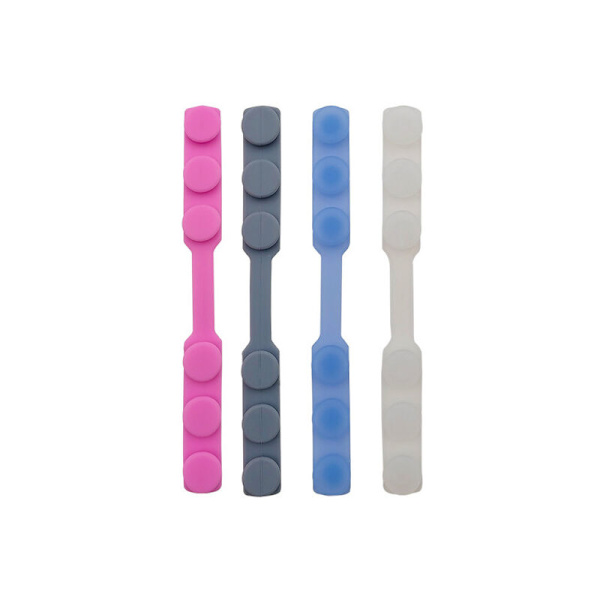 Antisladd silikonmaskbandförlängningar Triumph justerbart spänne återanvändbar maskhållare hörselskydd flerfärgad öronrem 4-pack