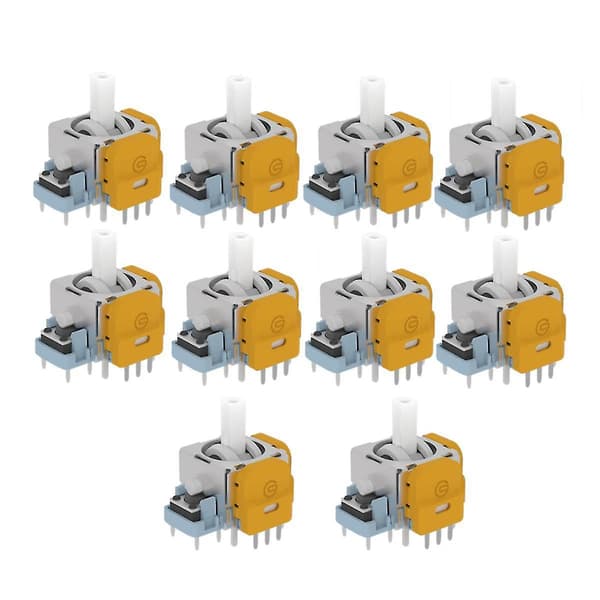 10 st för Switch Pro Joysticks Hall Elektromagnetiska Högprecision Justerbara Joysticks