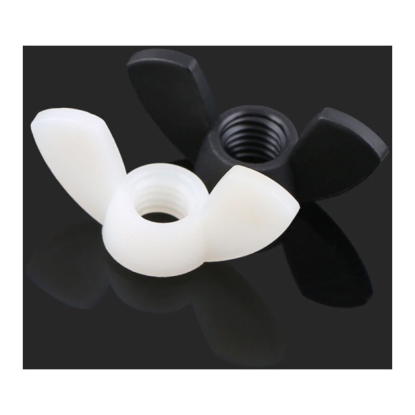 Vingmutter i plast, material: nylon/polyamid (12 st)