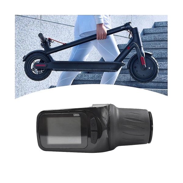 24v 36v 48v 60v S886 Ebike Lcd-displaypanel Justering Med Vridgasreglage För Elektrisk Scooter Cykel