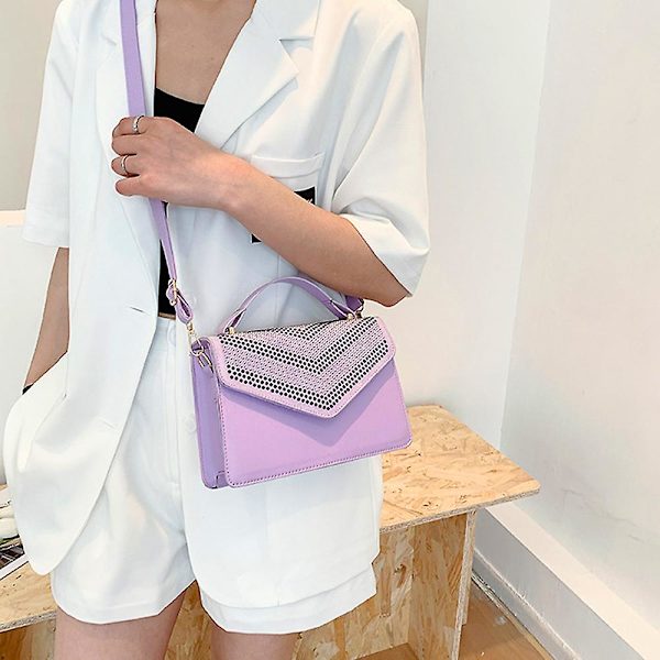 Crossbody-väska, designer, aftonväska, clutch, handväska för bröllop/bal/fest, lila