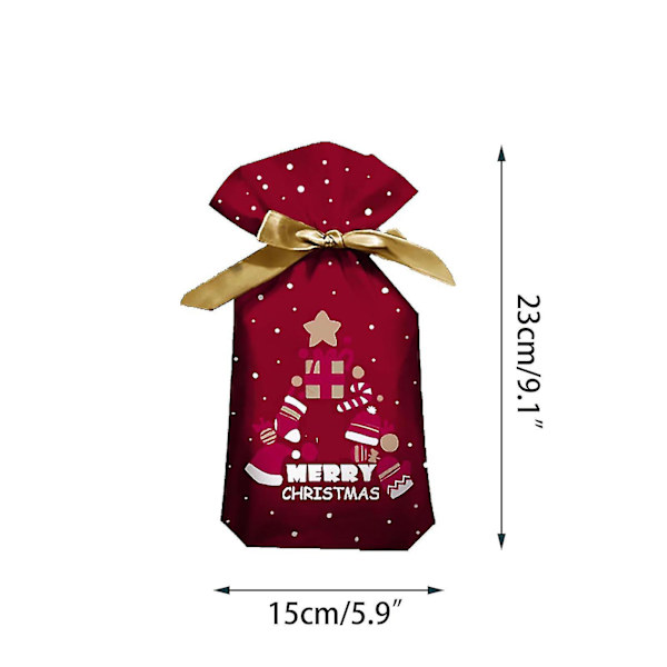 Nya Julklappspåsar med dragsko Julklappspåse Julklappspåse i aluminiumfolie Julklappspåse