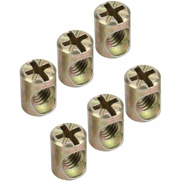 30-pack M6 möbelmuttrar, splines och fästelement, T-Audace