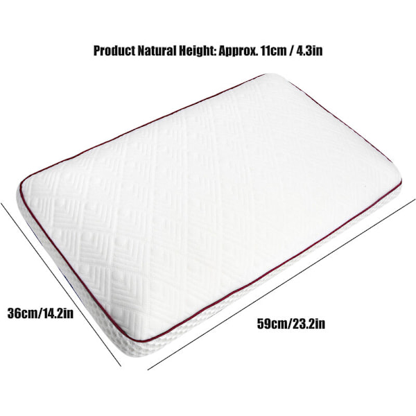 Memory Foam kudde, svalkande varm dubbelsidig ortopedisk kudde för sovrum