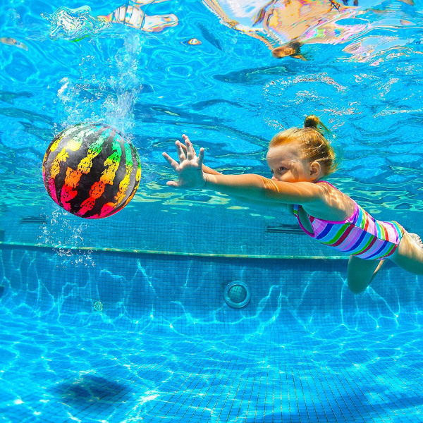 Undervattenspoolboll, simbassängdykboll med vattenpåfyllningsadapter