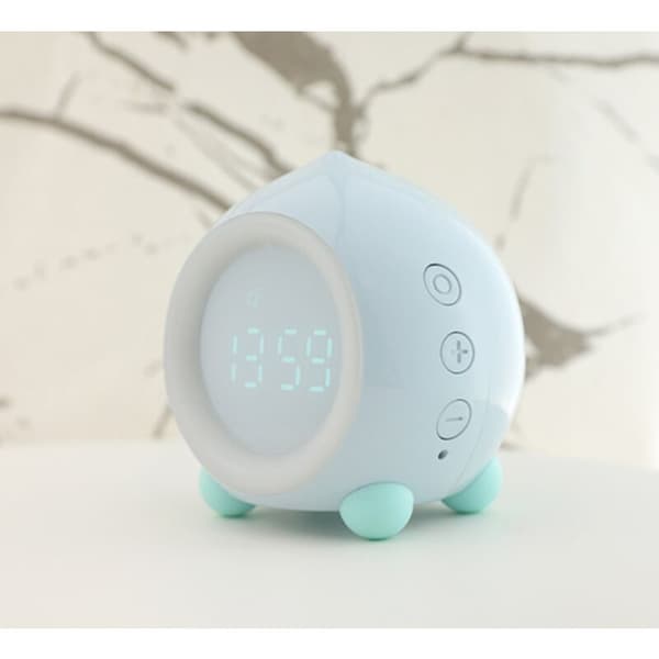 Smart väckarklocka Kreativ multifunktionell Bluetooth-applikation Bluetooth-högtalare Mini digitalklocka Sömnnatt Nattblå