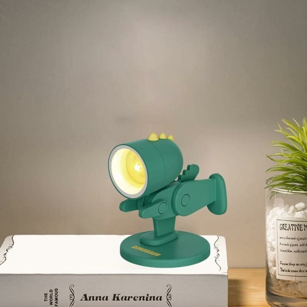 Mini Creative Rabbit LED -yövalo söpö sarjakuva dinosauruksen yövalo taitettava pöytälamppu puhelintelineellä Makuuhuoneen sisustus 1 kpl