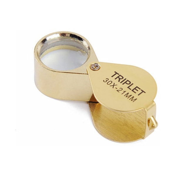 Juwelier-Lupe 30x Lupe mit Etui 30x Einschlaglupe Glaslupe Botaniker Lupe Juwelier 30x Taschenlupe für Juwelier Uhrmacher Zeitung lesen