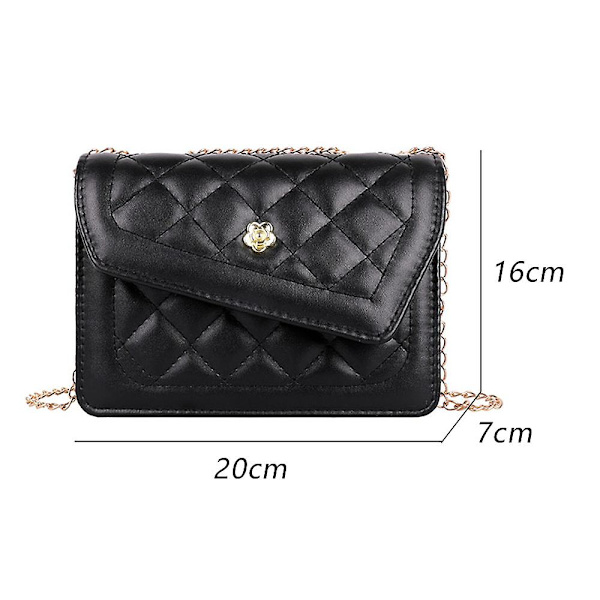Crossbody-väska - Axelväska, Modekedja Liten fyrkantig väska, Evening Clutch Handväska