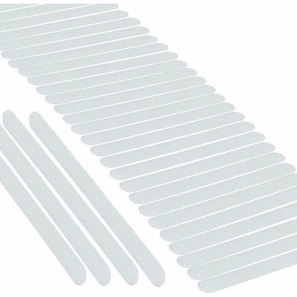 30 stycken halkfria klistermärken, duschklistermärken badsäkerhetsremsor transparenta självhäftande halkfria klistermärken för badkar duschar trappsteg