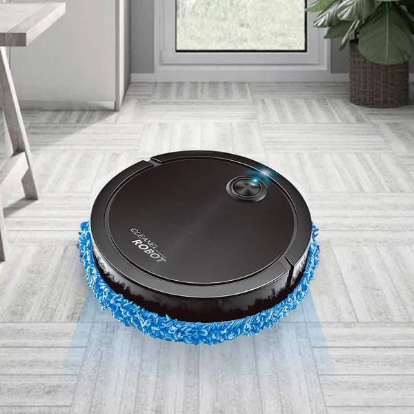 Mopping Robot + 2 Rengöringsdukar Svart