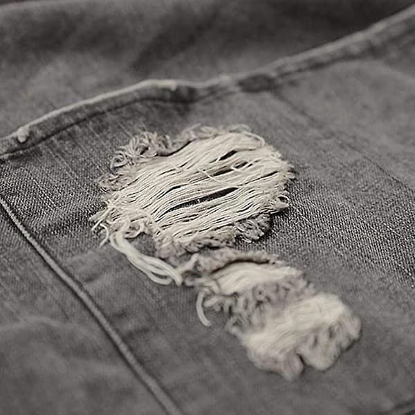 Herr Dam Köksbomull Denim Förkläde Justerbar Bakning Matlagning Förkläde - Grå