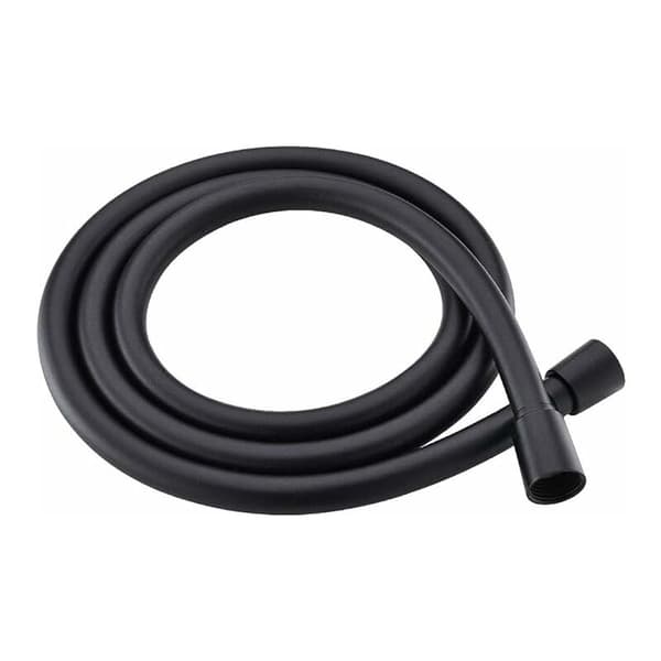 Duschsslang 2M svart PVC duschslang ingen knick explosionssäker duschslang förtjockad högtryck