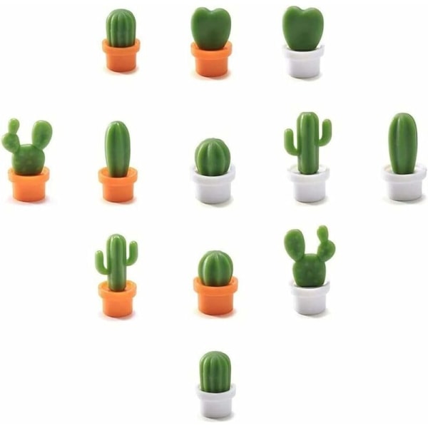 Koristeelliset jääkaappimagneetit täydellisesti kotiin, toimistoon, henkilökohtaiseen käyttöön 12 kpl Cactus 12 kaktusta.
