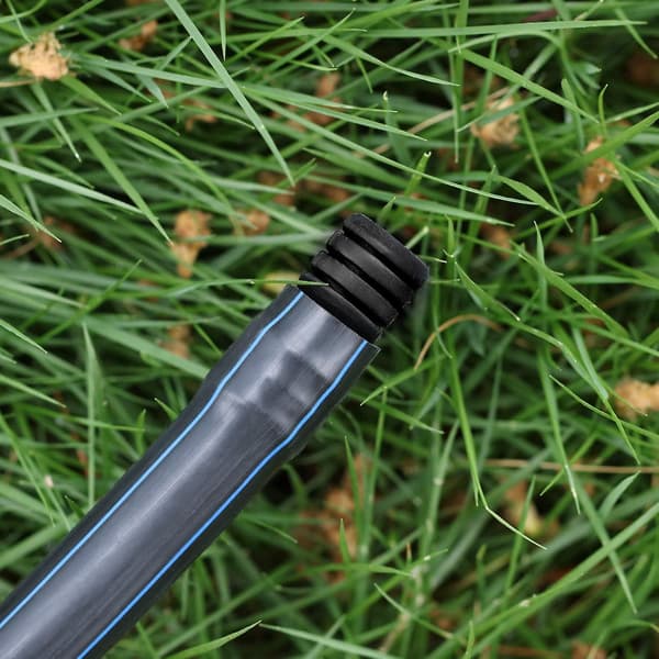 8 st 1/2\" (16mm) Trädgårdsslangkoppling Plast Droppbevattningsslangkoppling, Svart (Plugg)