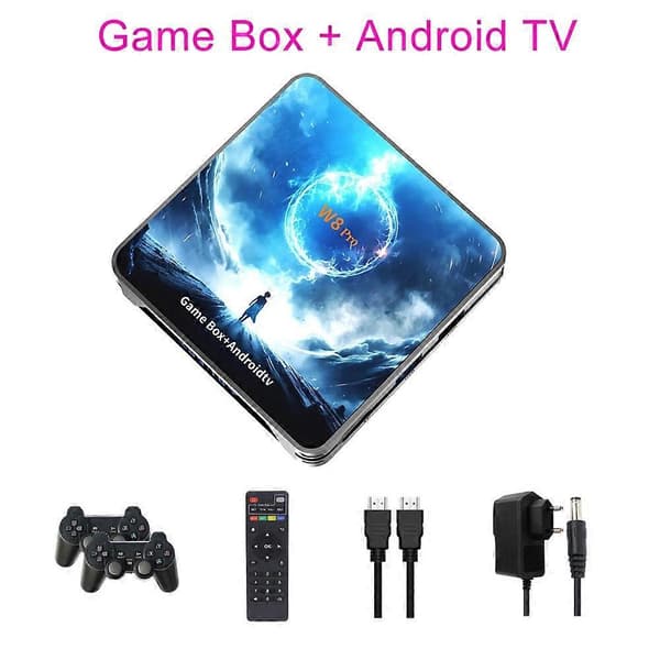 W8PRO 64G Dual System HD trådlös spelkonsol US-kontakt
