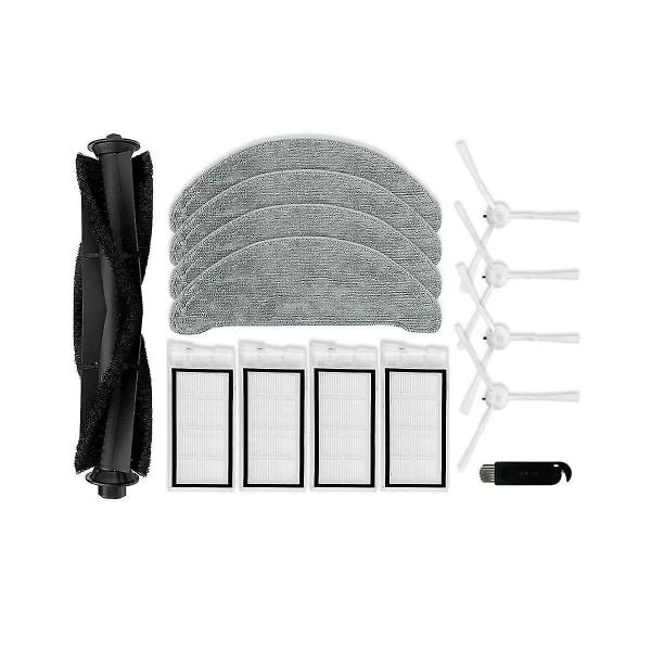 Reservedeler for Xclea H30 Plus / H40 Plus robotstøvsuger, hovedbørste, sidebørste, HEPA-filter