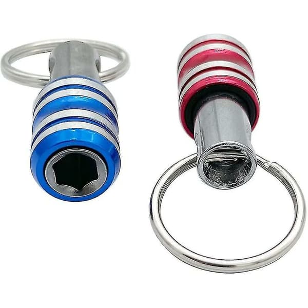 5-pack 1/4\" Hex-skaft Nyckelring Skruvmejselbitshållare Set Förlängningsstång Snabbväxling Bitskruvadapter Skruv