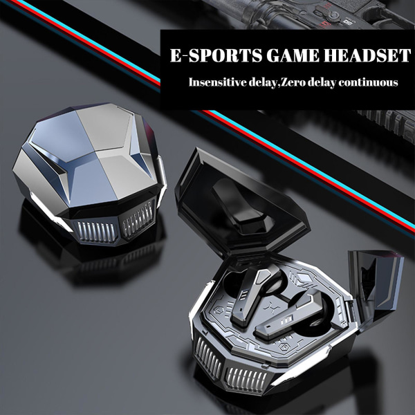 Trådlöst Bluetooth-headset 5.3 E-sports Game Tws HeadsetBlack