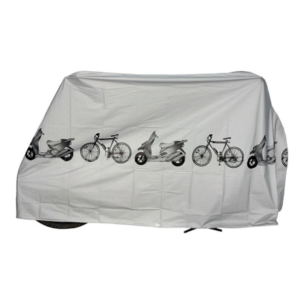 Universell cykelgarage (B) 2 000 x (H) 1 100 mm, grå, 200 x 110 cm
