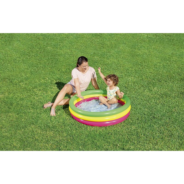 Uppblåsbar pool (57412 Rainbow 114,25 cm)