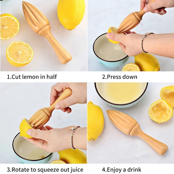Träcitronpress Citruspress Manuell juicepress Juicepress för citroner
