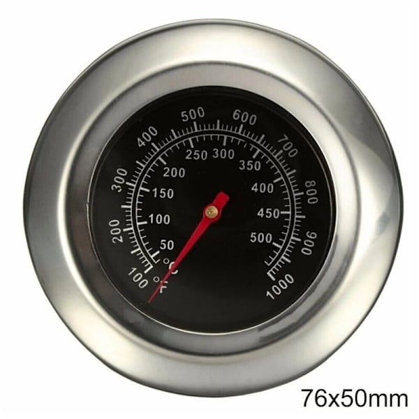 NYT 50 - 500℃ BBQ-termometer stegetermometer rustfrit stål gasgrill grilltermometer