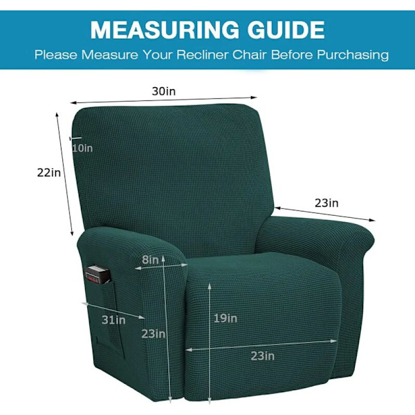 76-96 cm Stretch Cover (grön)