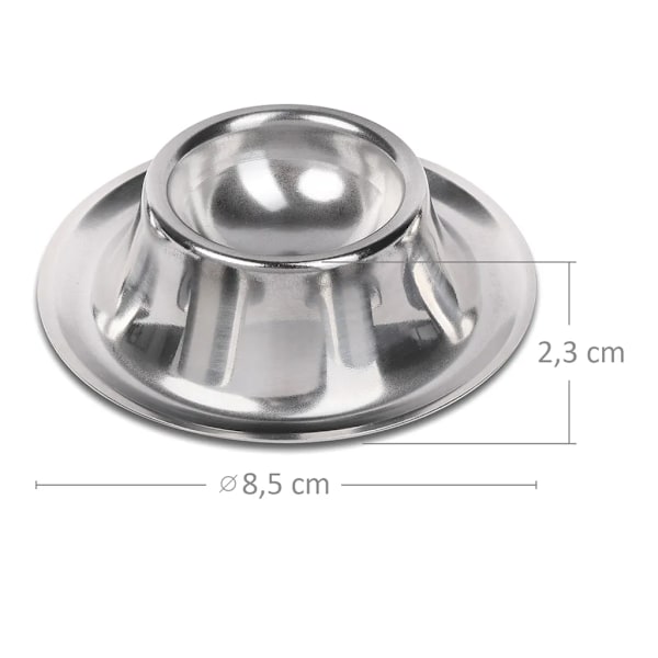 Schramm® äggkoppar i 6 delar i rostfritt stål ca. 8,5 cm x 2,3 cm ägghållare polerad stapelbar äggkopp äggkopp äggställ ställ
