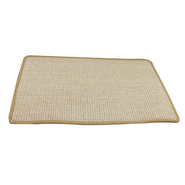 Kissan naarmuuntamatto, luonnollinen sisal-punottu köysi kissan naarmuuntamatto liukastumaton käytännöllinen kynsien hoito lelu kissan matto suojaa mattoja ja sohvia 40 * 60cm ruskea